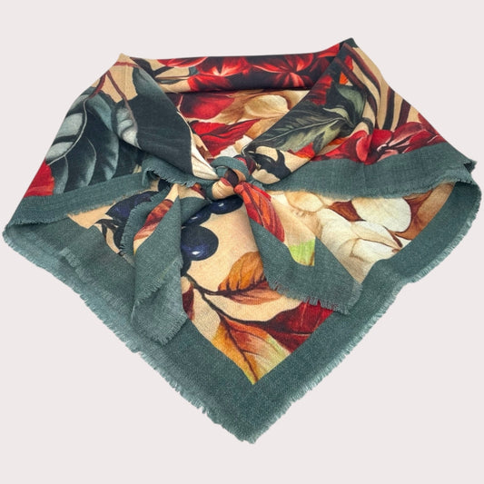 erfurt luxury Autumn flower Scarves 39 Boysenberry