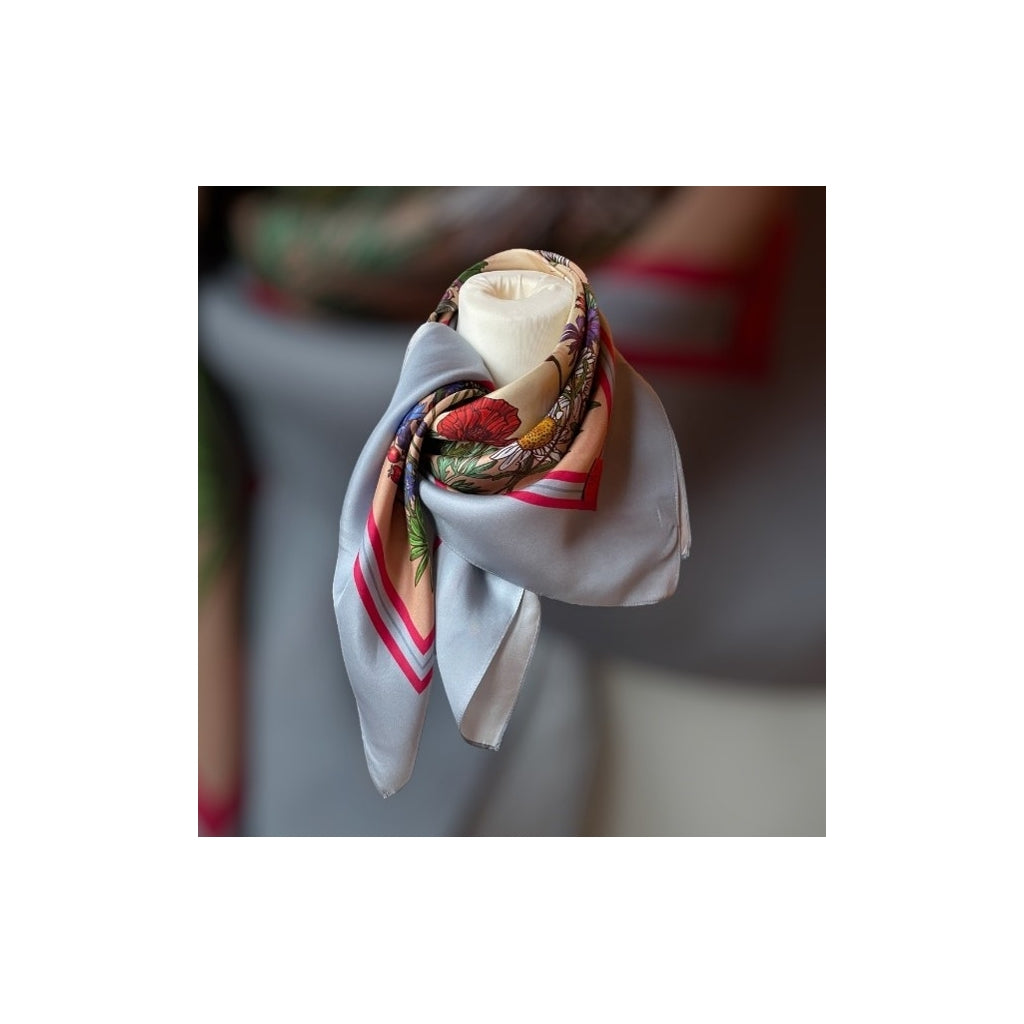 erfurt luxury Blue garden Scarves 63 Dusty Blue