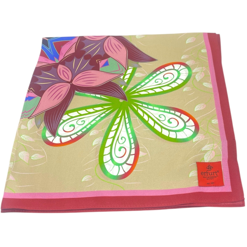 erfurt luxury Camel flower Small scarves 13 camel