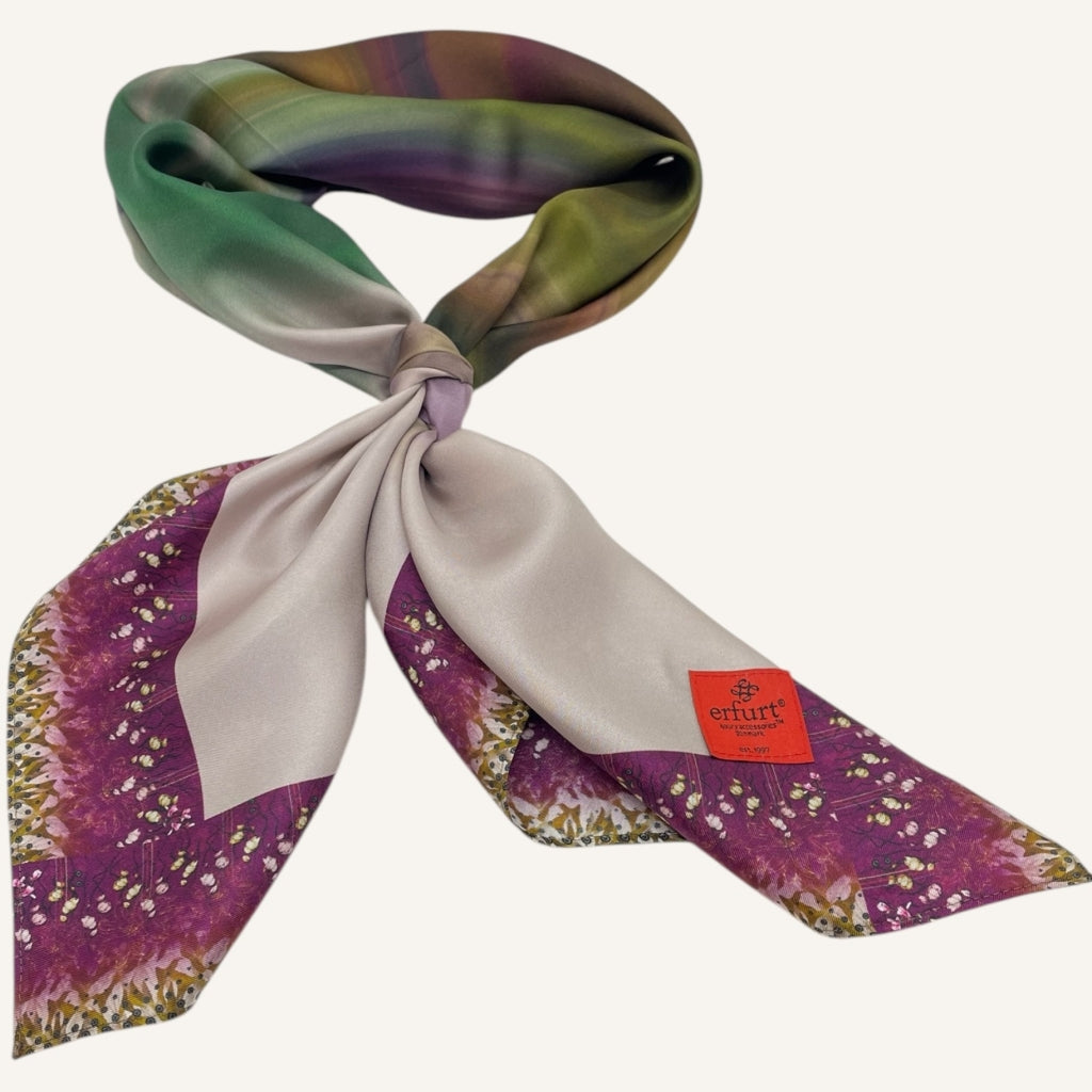 erfurt luxury Colorful Silk Scarves 79 Purple Velvet