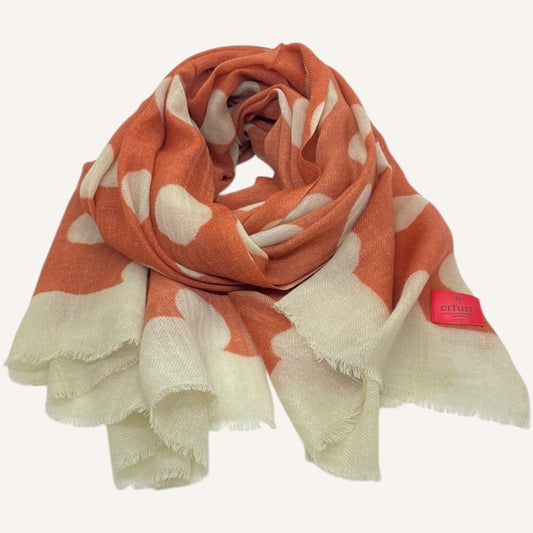 erfurt luxury Dotted Wool Scarves 29 Peach