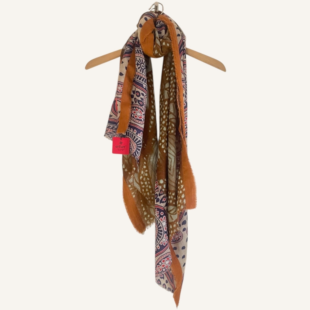 erfurt luxury Double Wool Scarves 69 Navy