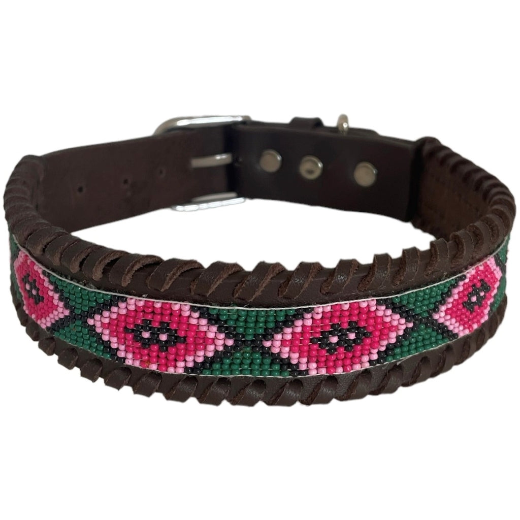 erfurt luxury Forest Dog collars 37 Raspberry Pink
