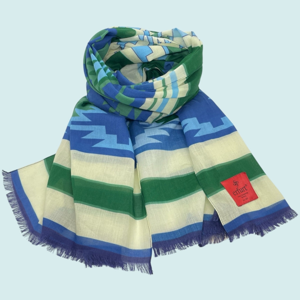 erfurt luxury Inka dreams Scarves 69 Navy Blue