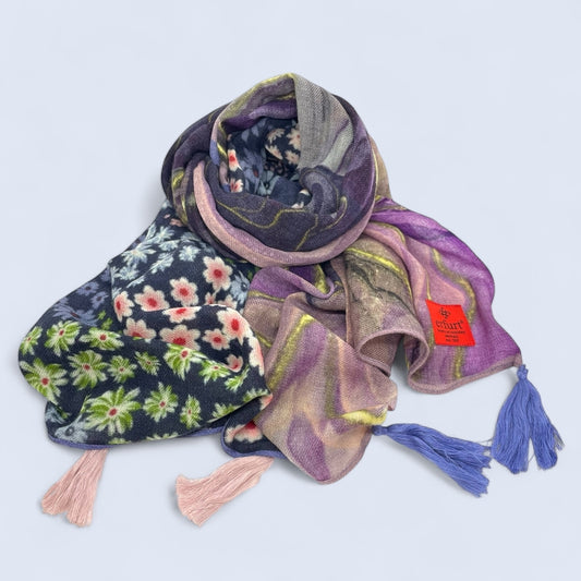 erfurt luxury Purple Rain Scarves 79 Purple Velvet