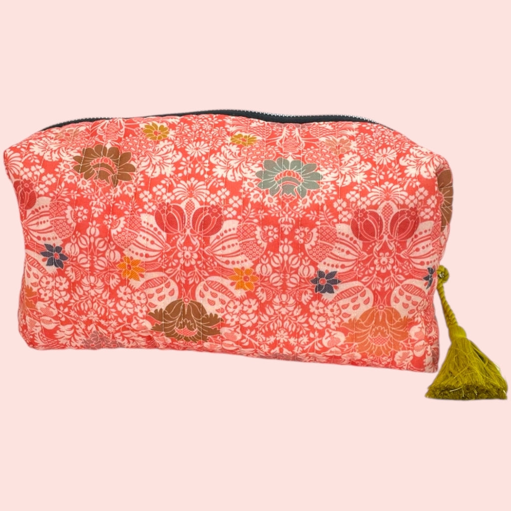 erfurt luxury Quilted pouches set of 2 pcs. Pouches set 35 Red