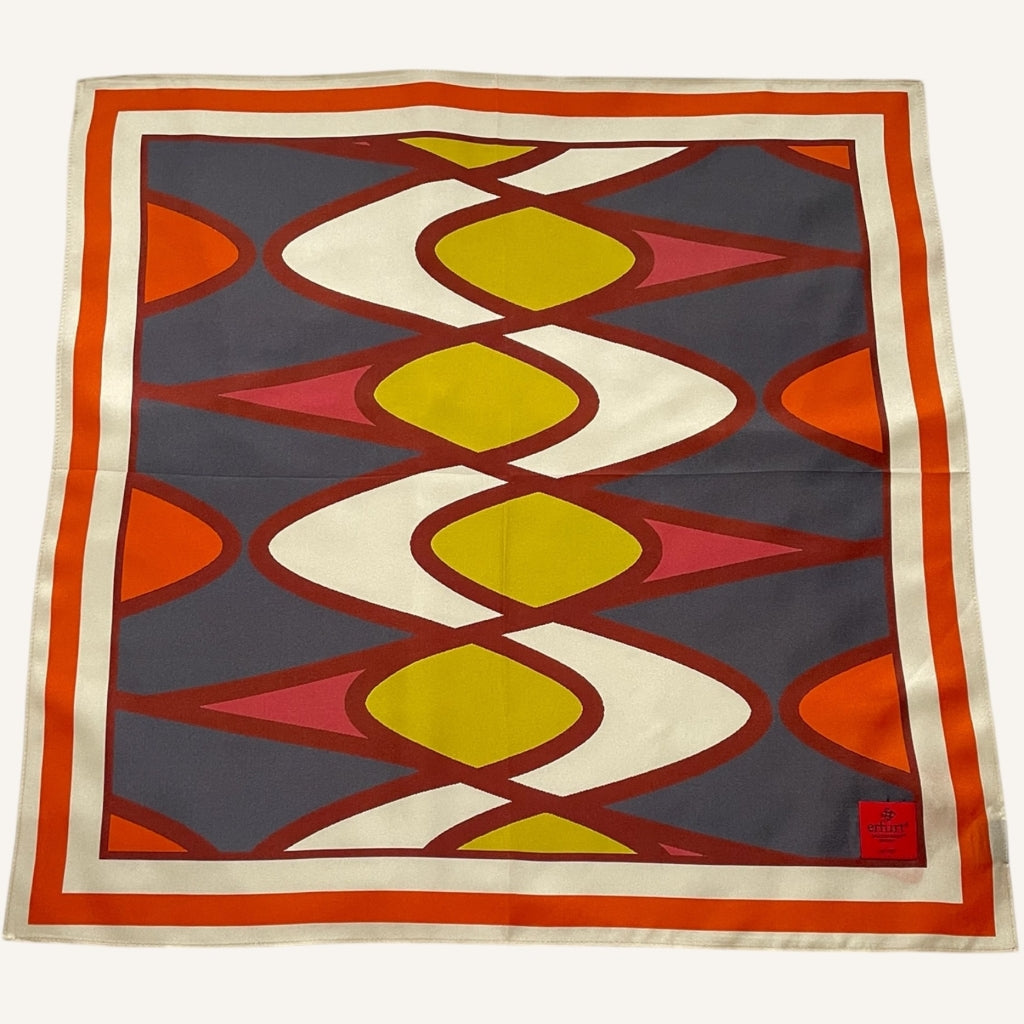 erfurt luxury Soft lines Silk Scarves 55 Orange.Com