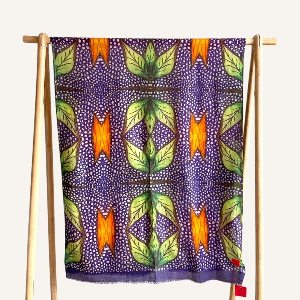 erfurt luxury Wallpaper Cashmere Scarves 69 Navy