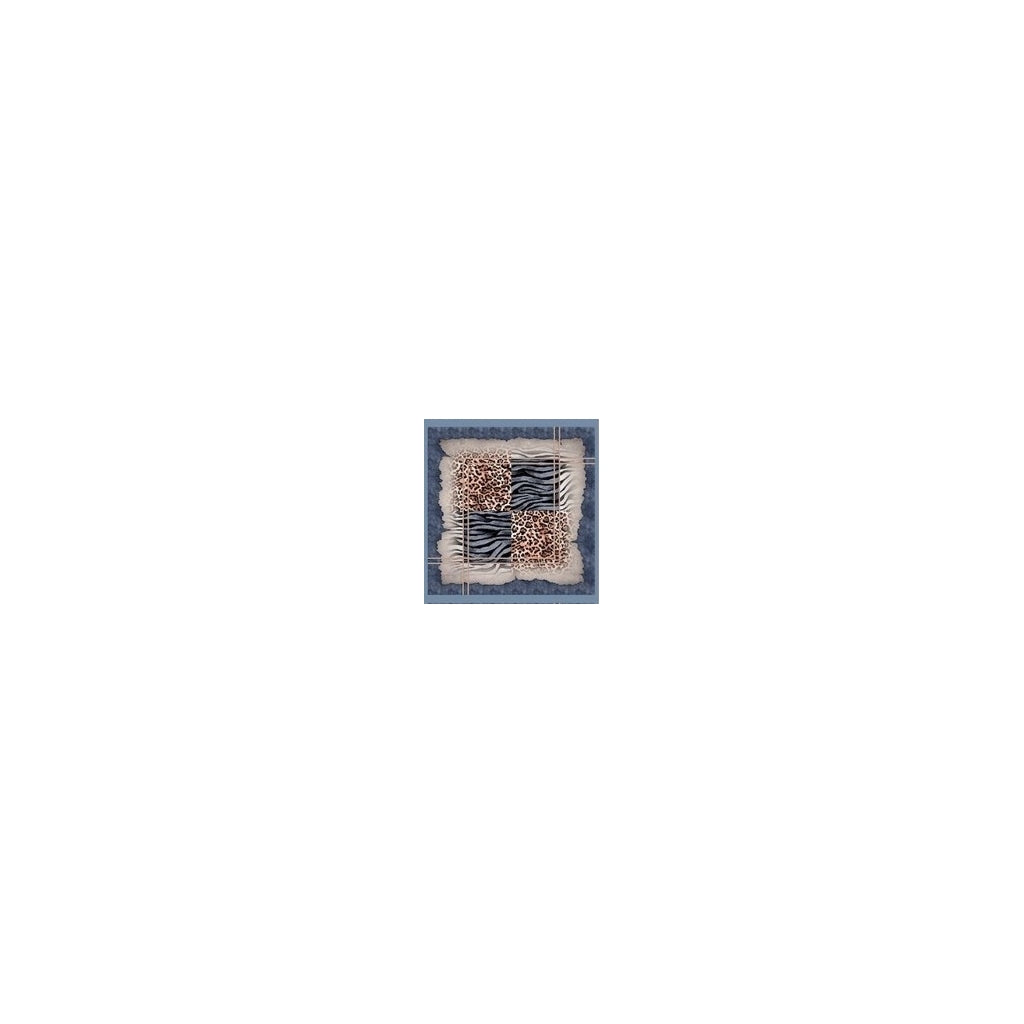 erfurt luxury Animals Scarves 65 Colony Blue