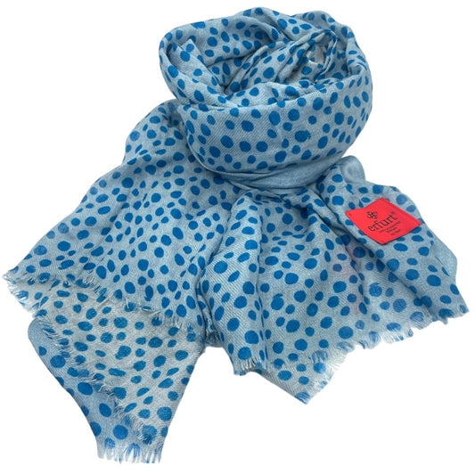 erfurt luxury Balloon dots Scarves 68 Blue