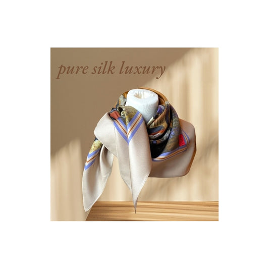 erfurt luxury Beige flowers Scarves 13 camel