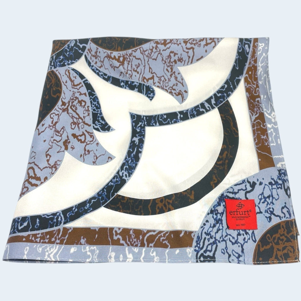 erfurt luxury Blue wave Small scarves 60 Baby Blue