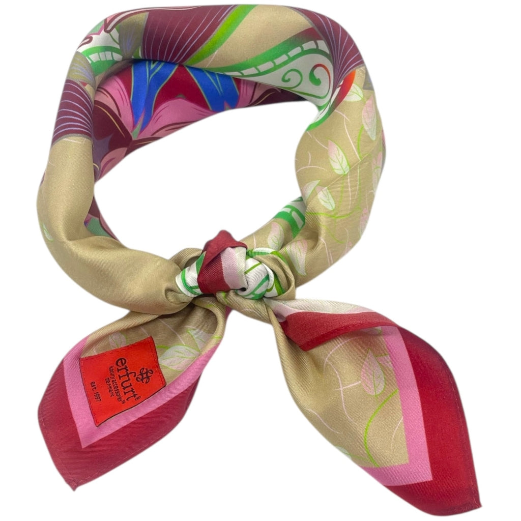 erfurt luxury Camel flower Small scarves 13 camel