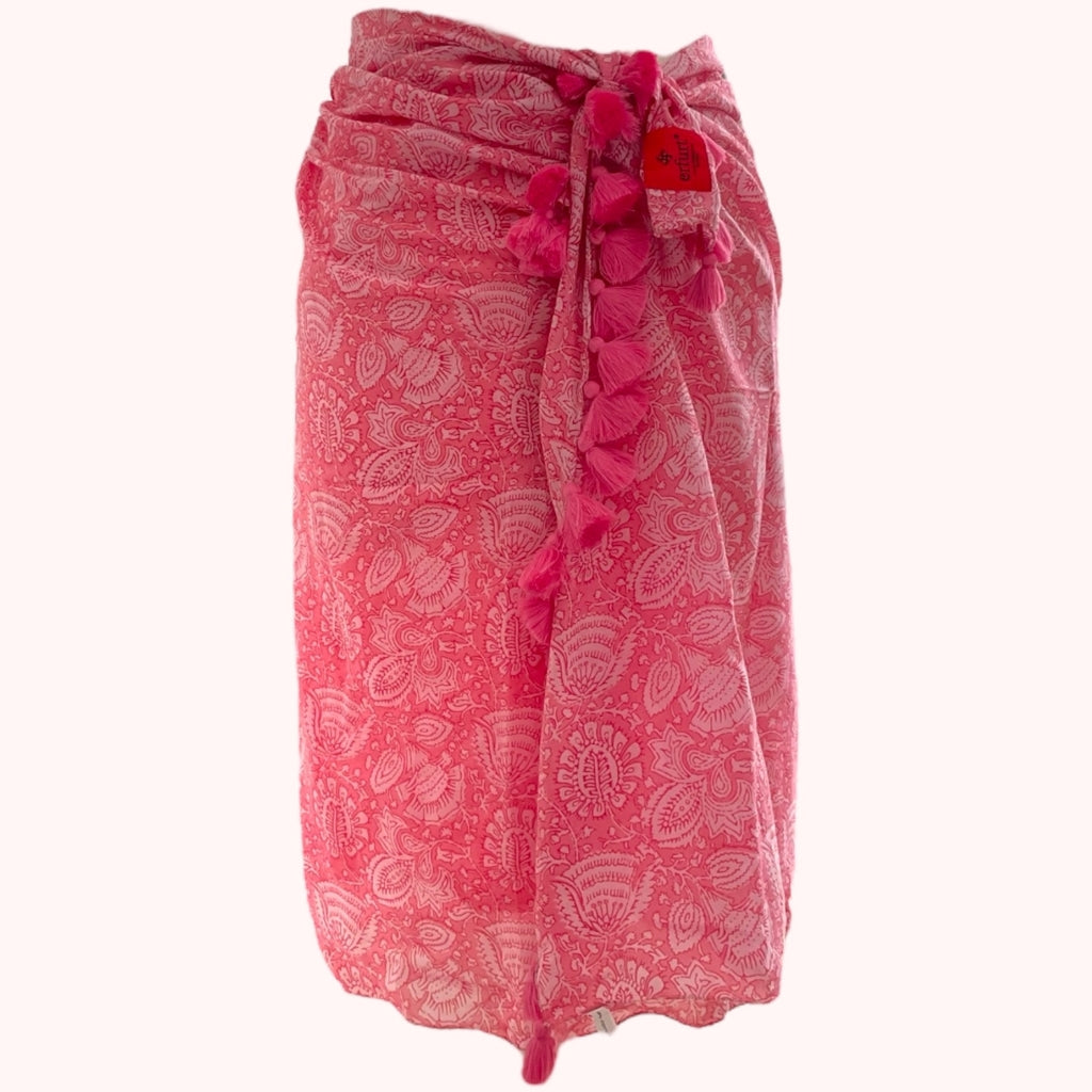 erfurt luxury Flower with tassels Scarves 37 Raspberry Pink