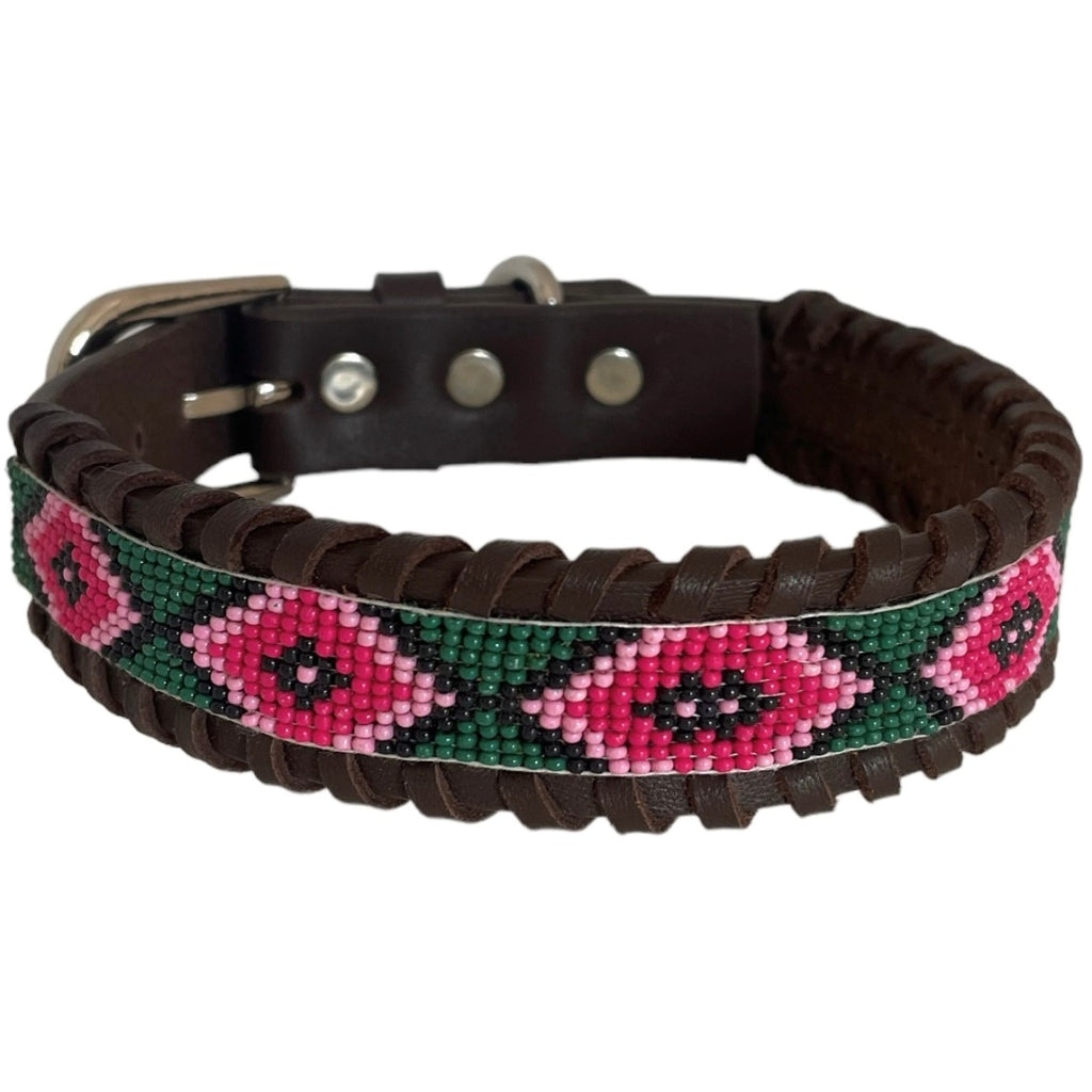 erfurt luxury Forest Dog collars 37 Raspberry Pink