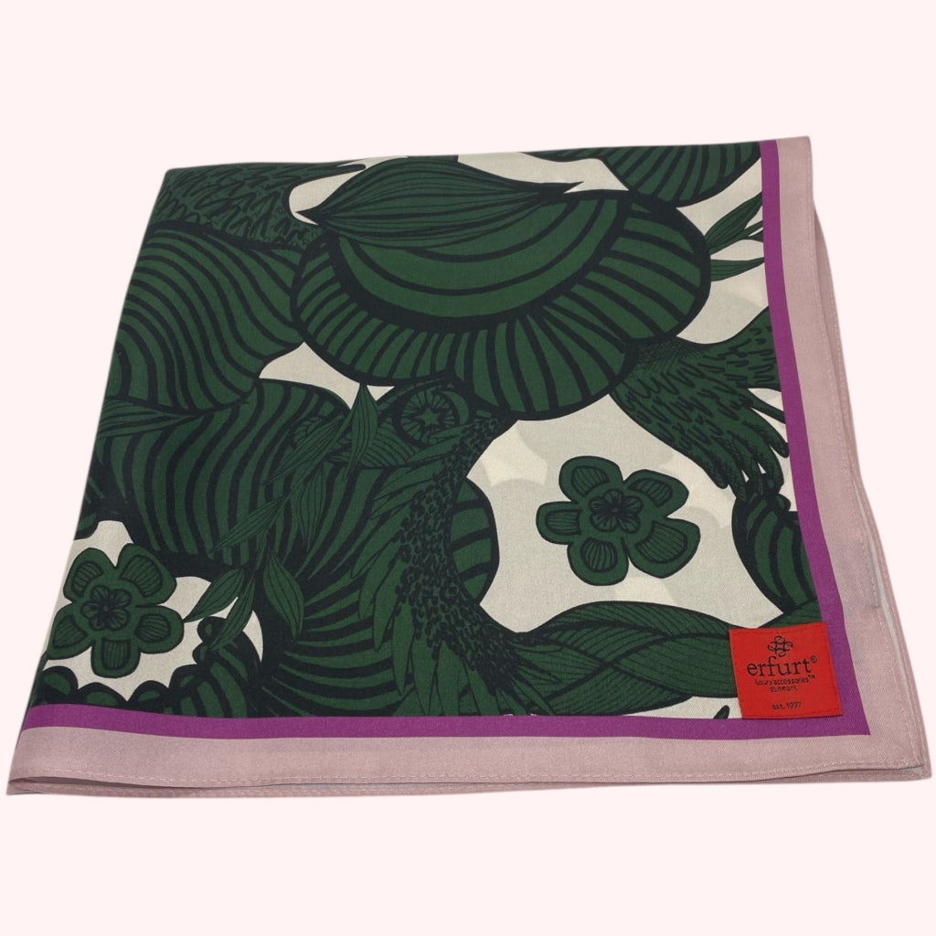 erfurt luxury Green jungle Small scarves 45 Grass