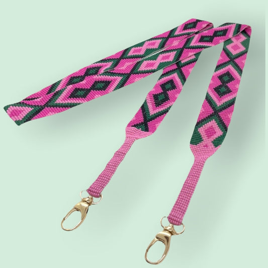 erfurt luxury Harlequin Phone Straps 37 Raspberry Pink