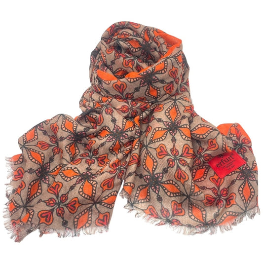 erfurt luxury Harlequin Scarves 13 camel