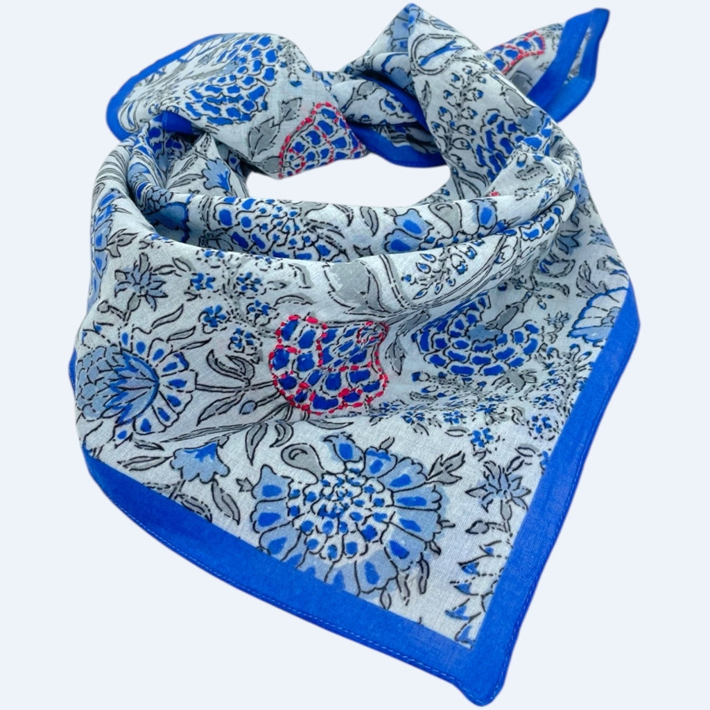 erfurt luxury Important detail Small scarves 60 Baby Blue