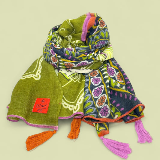 erfurt luxury Olives Scarves 47 Military Olive