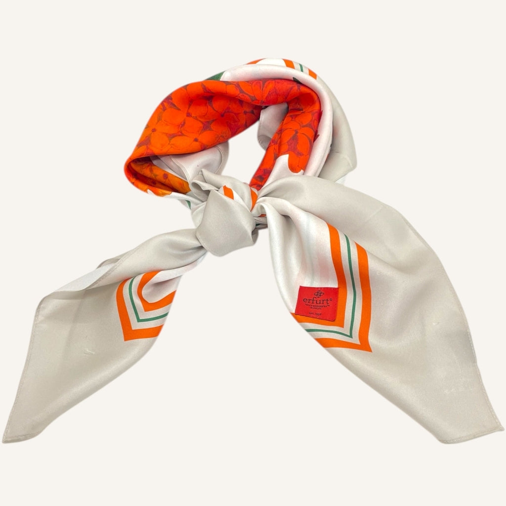 erfurt luxury Orange flower love Scarves 29 Peach