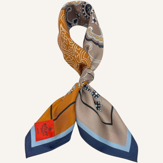 erfurt luxury Paisley dreams Silk Scarves 15 Almond