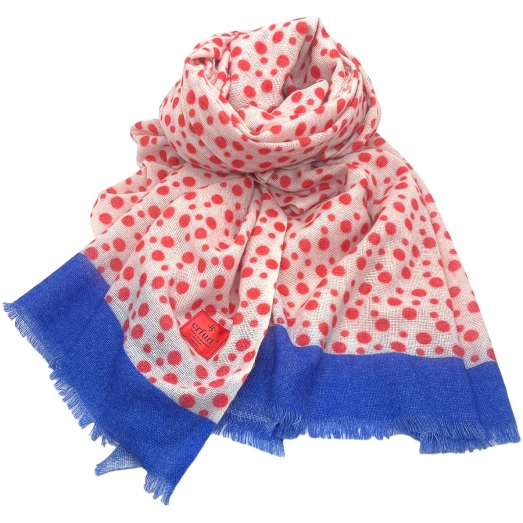 erfurt luxury Playful dots Scarves 35 Red