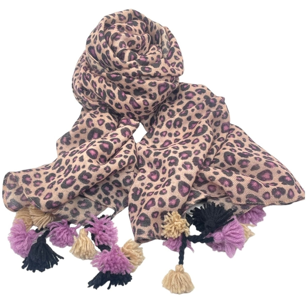 erfurt luxury Purple leopard Scarves 79 Purple Velvet