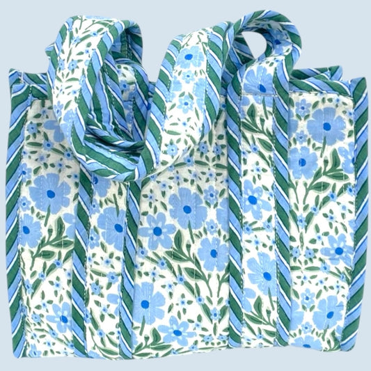 erfurt luxury Quilted MINI shopper Shoppers 60 Baby Blue