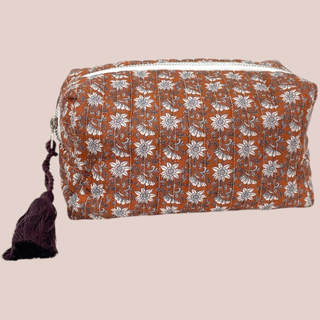 erfurt luxury Quilted pouches set of 2 pcs. Pouches set 29 Peach