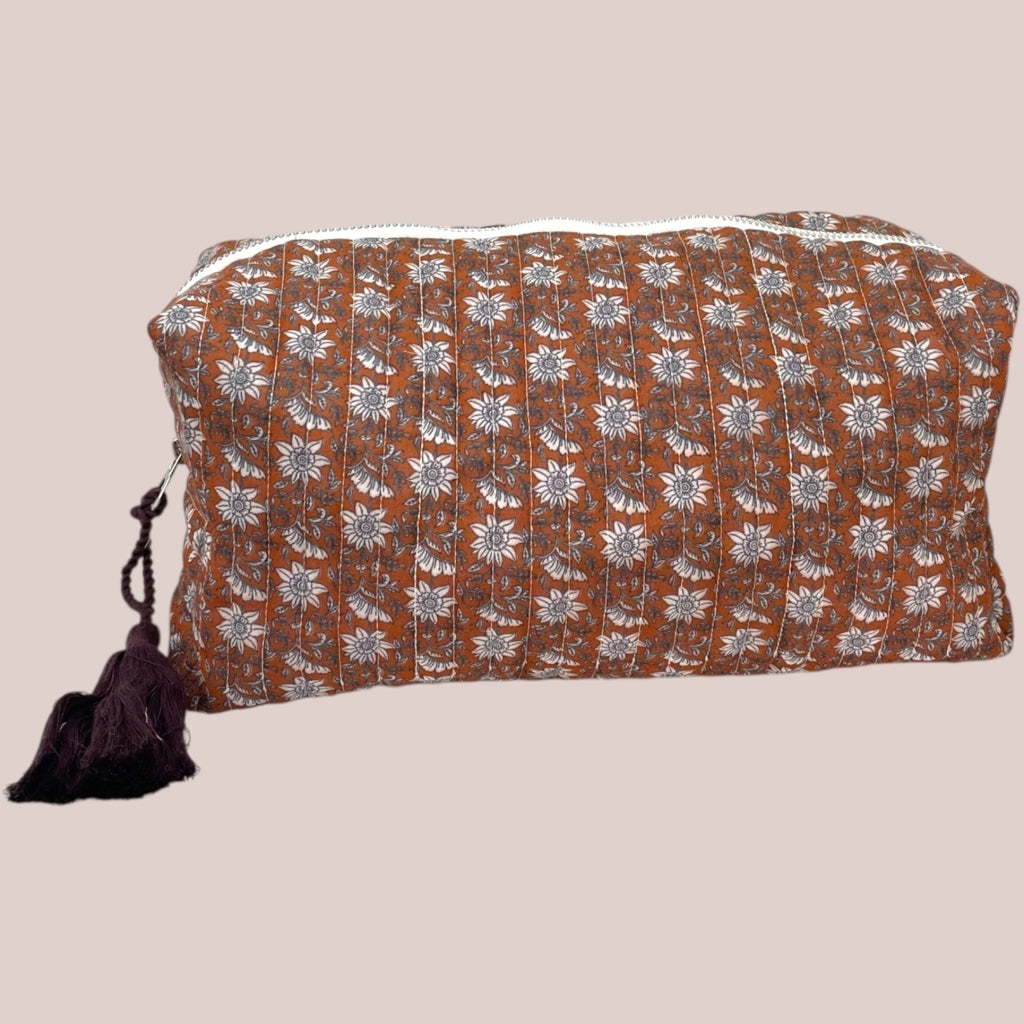 erfurt luxury Quilted pouches set of 2 pcs. Pouches set 29 Peach