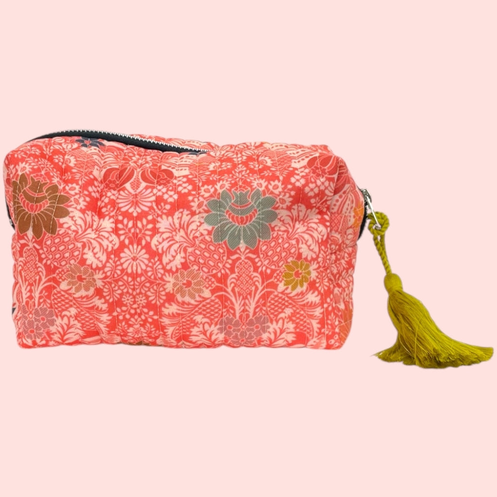 erfurt luxury Quilted pouches set of 2 pcs. Pouches set 35 Red