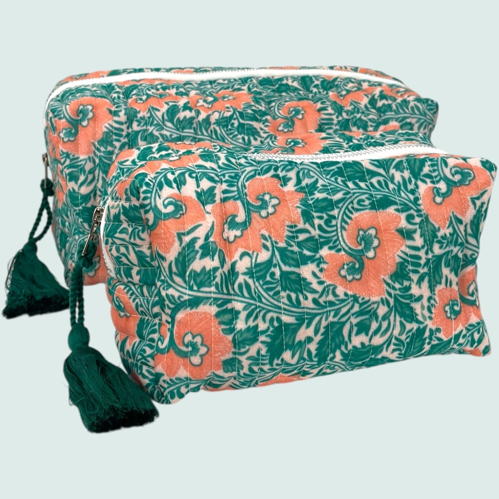 erfurt luxury Quilted pouches set of 2 pcs. Pouches set 45 Grass