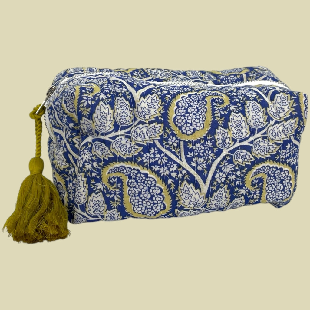 erfurt luxury Quilted pouches set of 2 pcs. Pouches set 69 Navy Blue