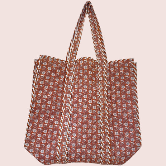 erfurt luxury Quilted shopper Shoppers 29 Peach
