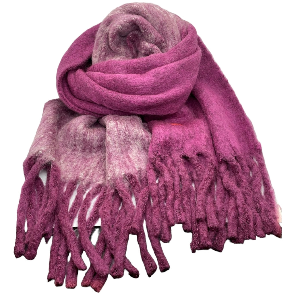 erfurt luxury Two colored fluffy scarf Scarves 79 Purple Velvet