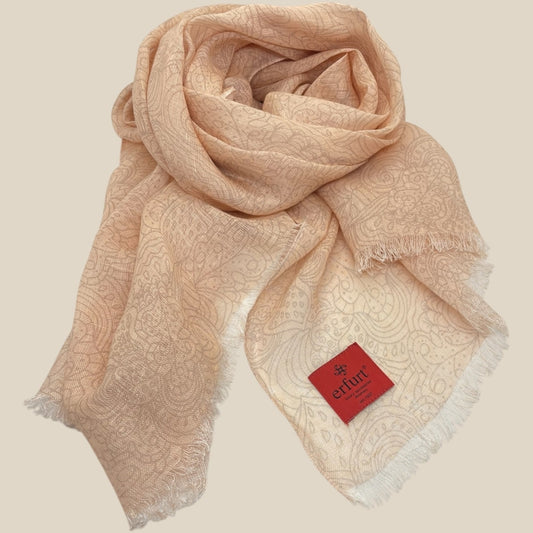 erfurt luxury Soft linen Scarves 29 Peach