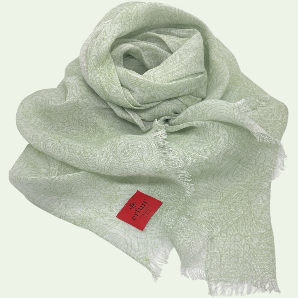 erfurt luxury Soft linen Scarves 44 Seagreen