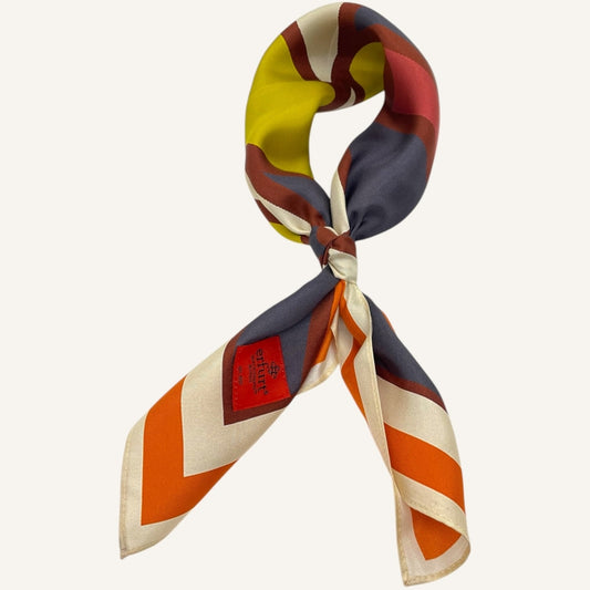 erfurt luxury Soft lines Silk Scarves 55 Orange.Com