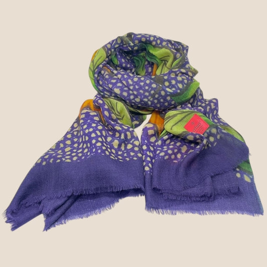 erfurt luxury Wallpaper Cashmere Scarves 69 Navy