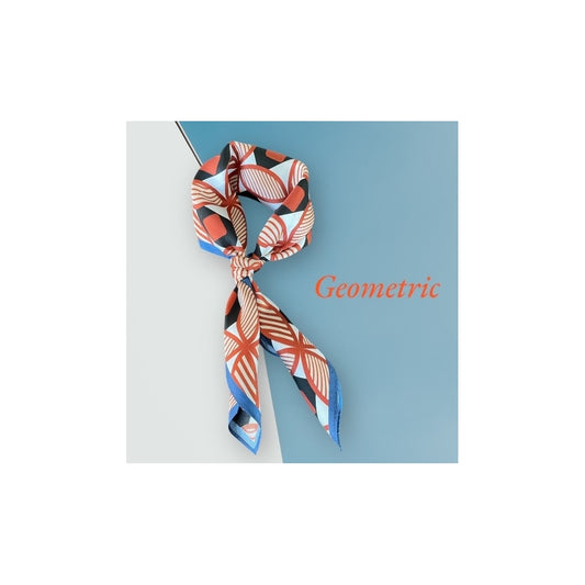 erfurt luxury geometric Scarves 85 Brownie