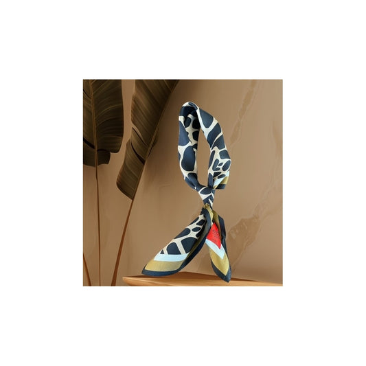 erfurt luxury giraffe Scarves 09 Black Night